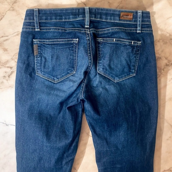 PAIGE Denim ‘Kylie Crop’ Jeans in “Deep Purple” Dark Wash Size 26 - Picture 11 of 15